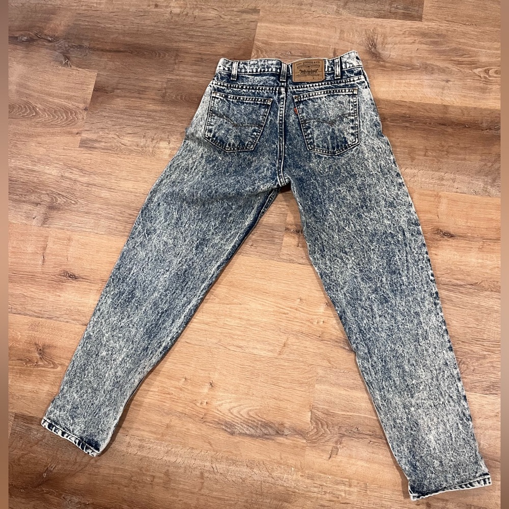 Levi 550 vintage acid wash jeans - Picture 2 of 3